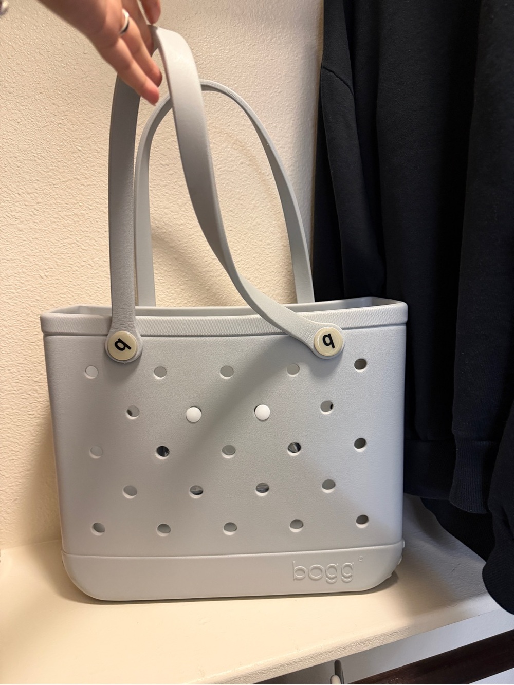 BOGG BAG Light Gray Perforated Tote - Picture 2 of 4